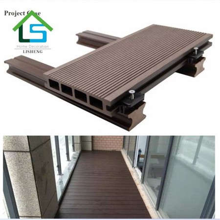 Wood plastic composite HDPE solid swimming pool outdoor wpc decking floor